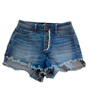 Button up, vintage style jean shorts (Hollister, 3)
